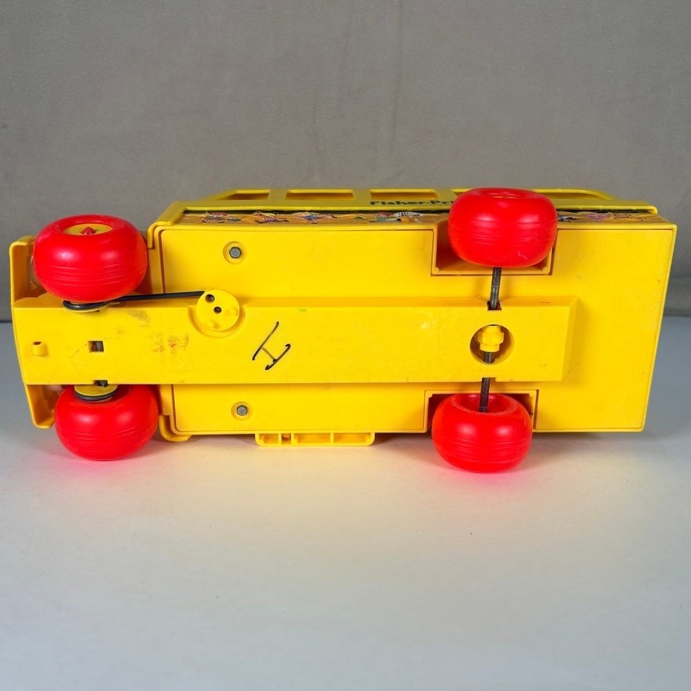 Vintage 1988‎ Fisher-Price Little People School Bus 192 4 Figures - Picture 11 of 12